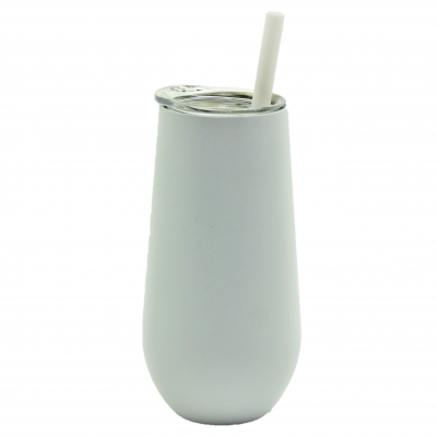 500260- WHITE 6OZ CHAMPAGNE FLUTE TUMBLER